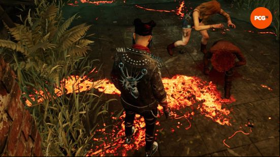 A player heals another as someone else looks on in Dead by Daylight, one of the best co-op games.