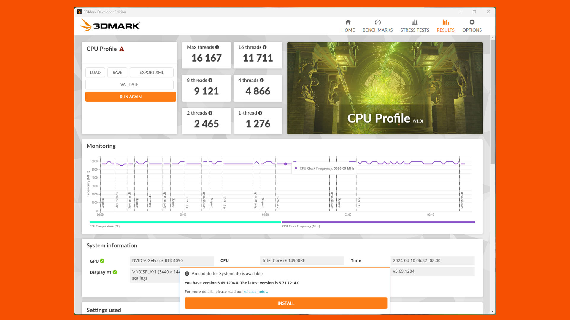 msi meg trident x2 review 14 3dmark U profile
