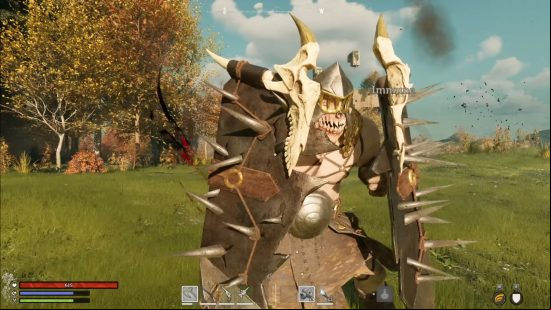 Nightingale update 0.2 - The Bound Aegis, a new shield-wielding enemy type.