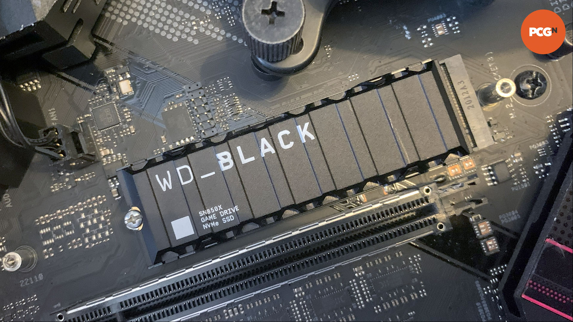 WD Black SN850X review: SSD installed in motherboard