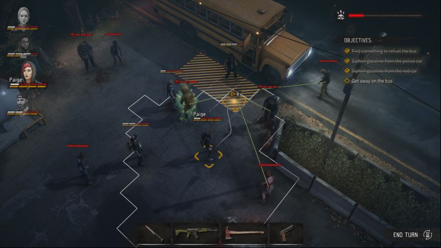 A zombie battle in Dead Season