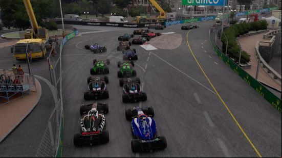 F1 24 review: A view from behind the wheel while playing VR Mode.