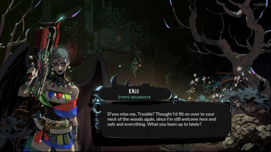 Hades 2 gods: Eris is a brightly colored personification of strife