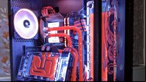 Check out this gaming PC's dragon etching and angled graphics card