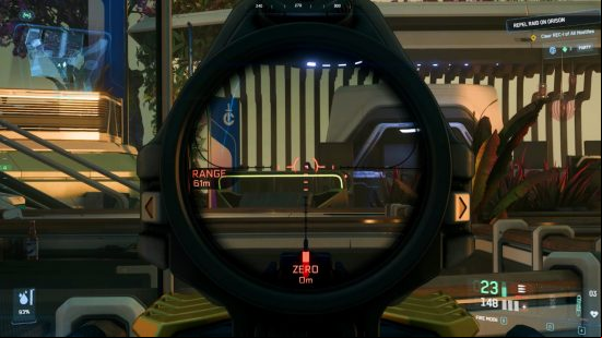 Star Citizen Alpha 3.23 is one of its biggest updates yet - A screenshot from the upgraded FPS mode showing off one of the new scopes.