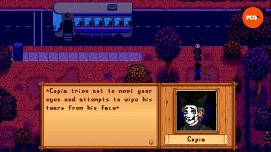 Copia from the band Ghost appears in Stardew Valley thanks to Copia's Valley, one of the best Stardew Valley mods.