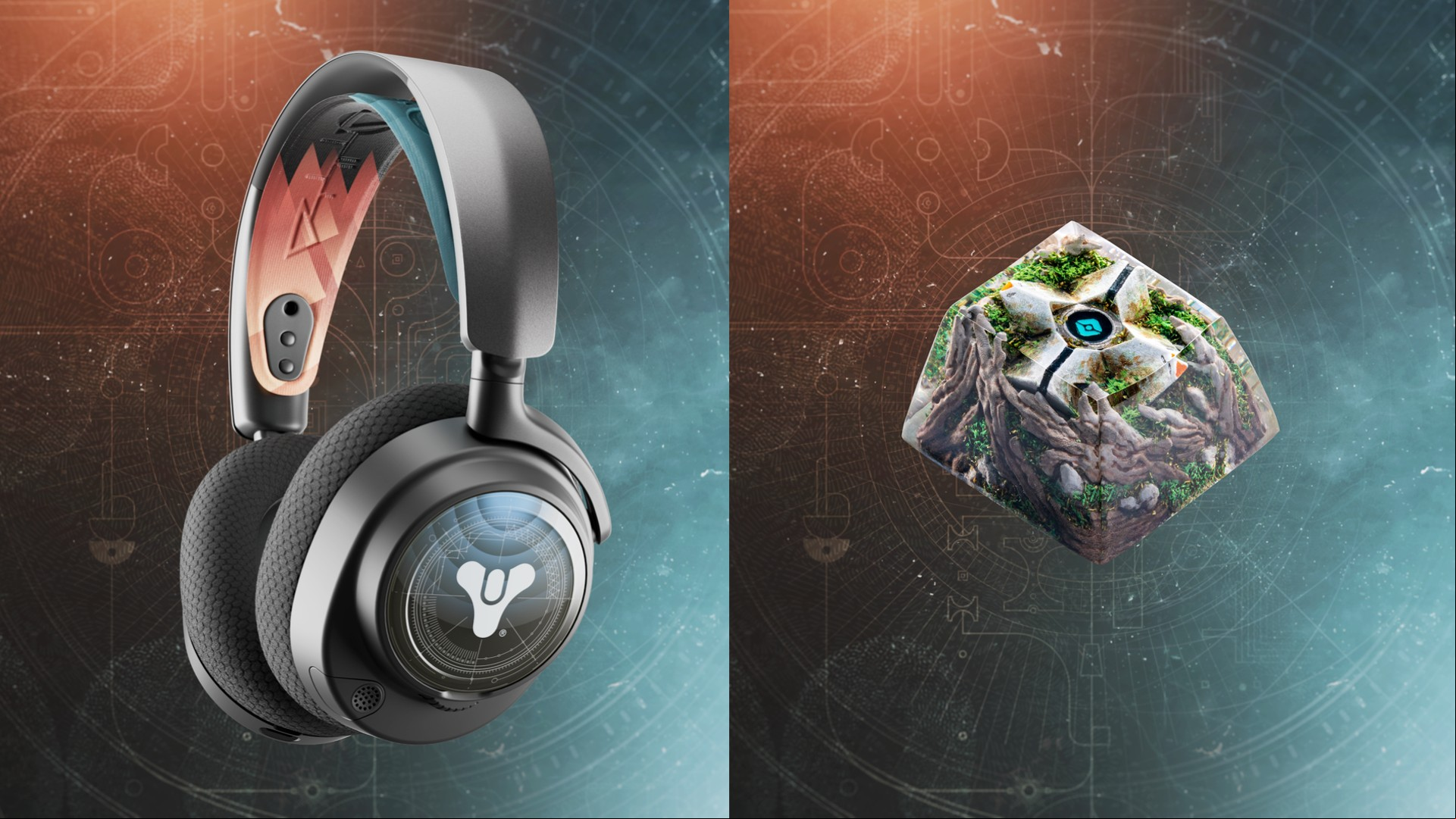 Steelseries Arctis Nova 7 and Artisan Keycap for Destiny 2