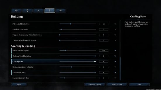 V Rising servers: the best settings