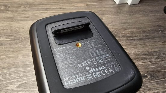 The Xgimi Halo+ gaming projector underneath view