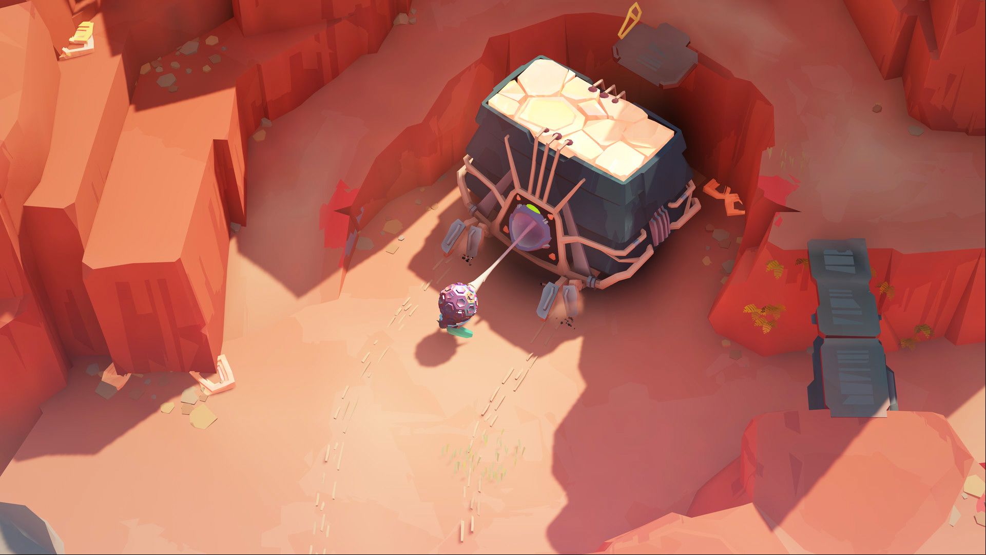 Best puzzle games: a tiny bug pulling a large boulder