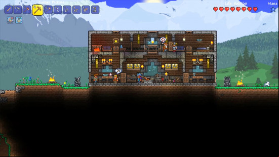 Best Terraria mods: a base in Thorium