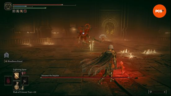 facing messmer the imapaler from elden ring