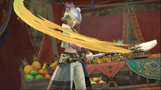 The FF14 pictomancer job waves paint