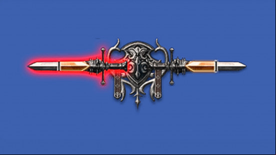 The FF14 Viper job twinblade logo
