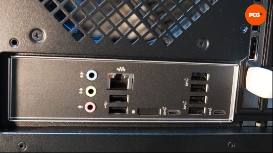 HP Omen 40L review: Rear IO  and USB ports