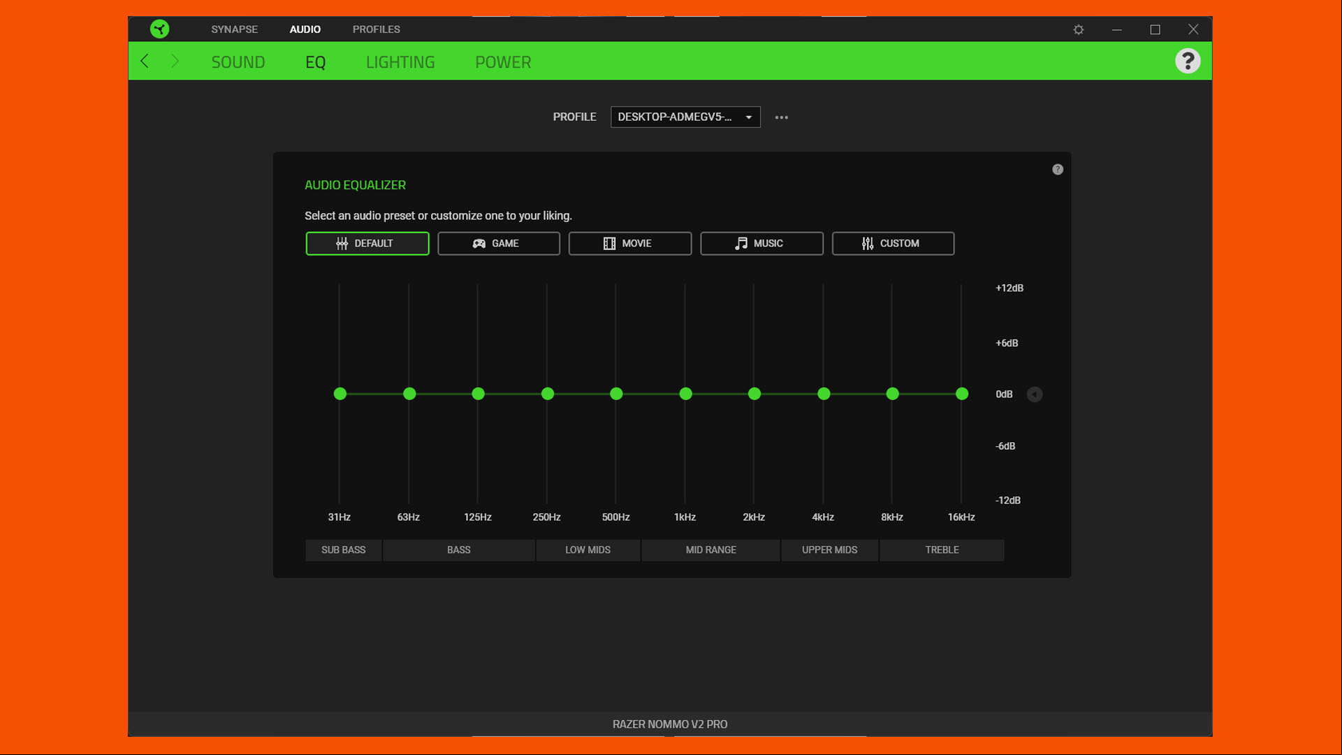 razer nommo v2 pro synapse eq