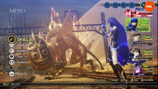 The Glasya Lablolas boss battle in in Shin Megami Tensei V: Vengeance
