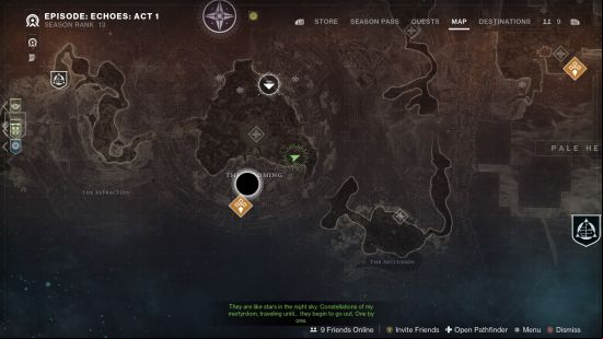 The map for the blooming traveler