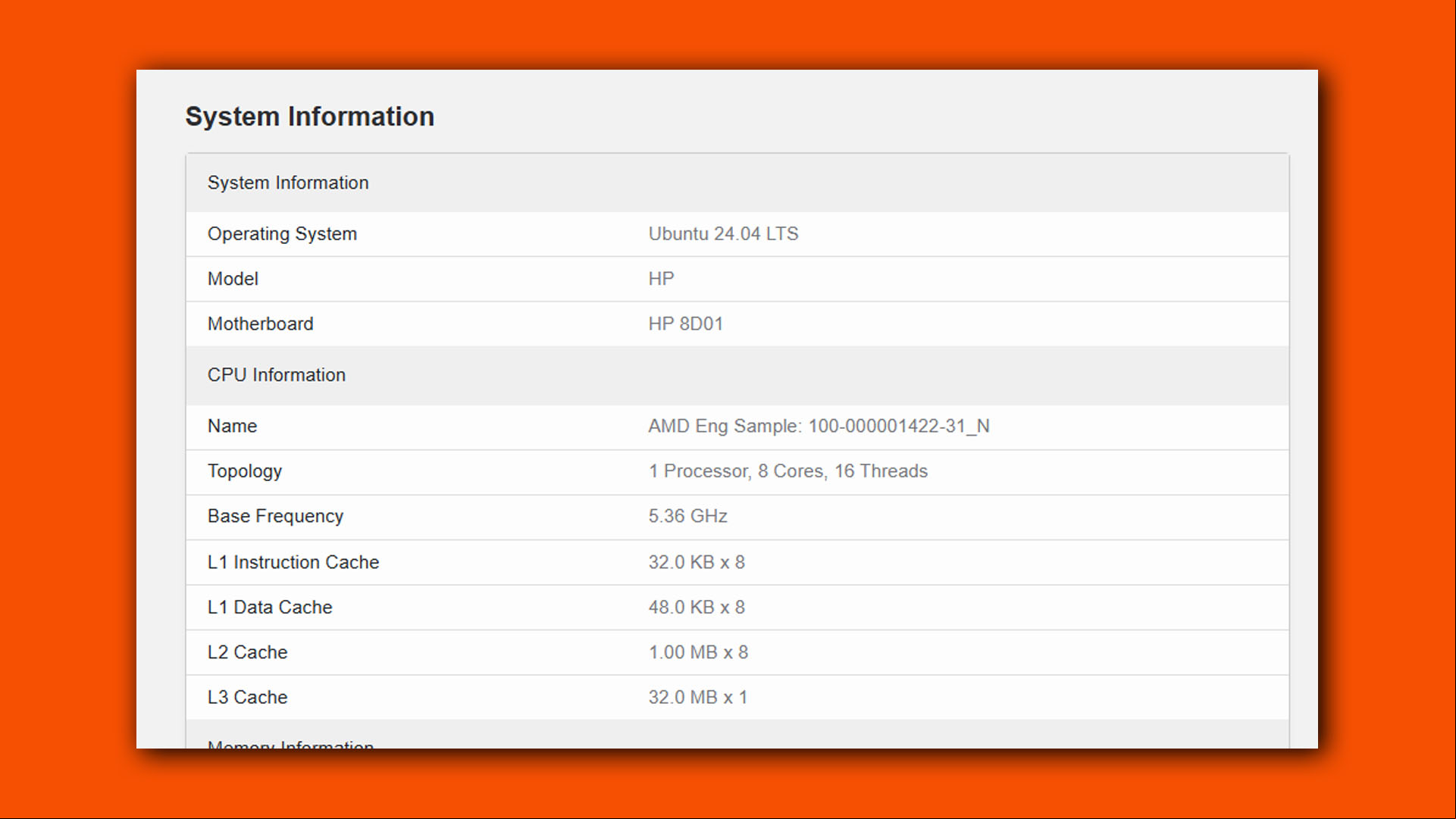 amd strix halo geekbench leak system specs