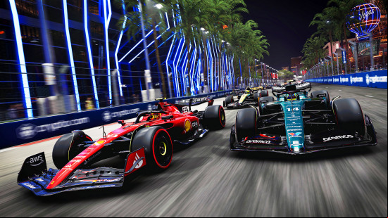 Best racing games: two F1 cars juke it out in F1 23