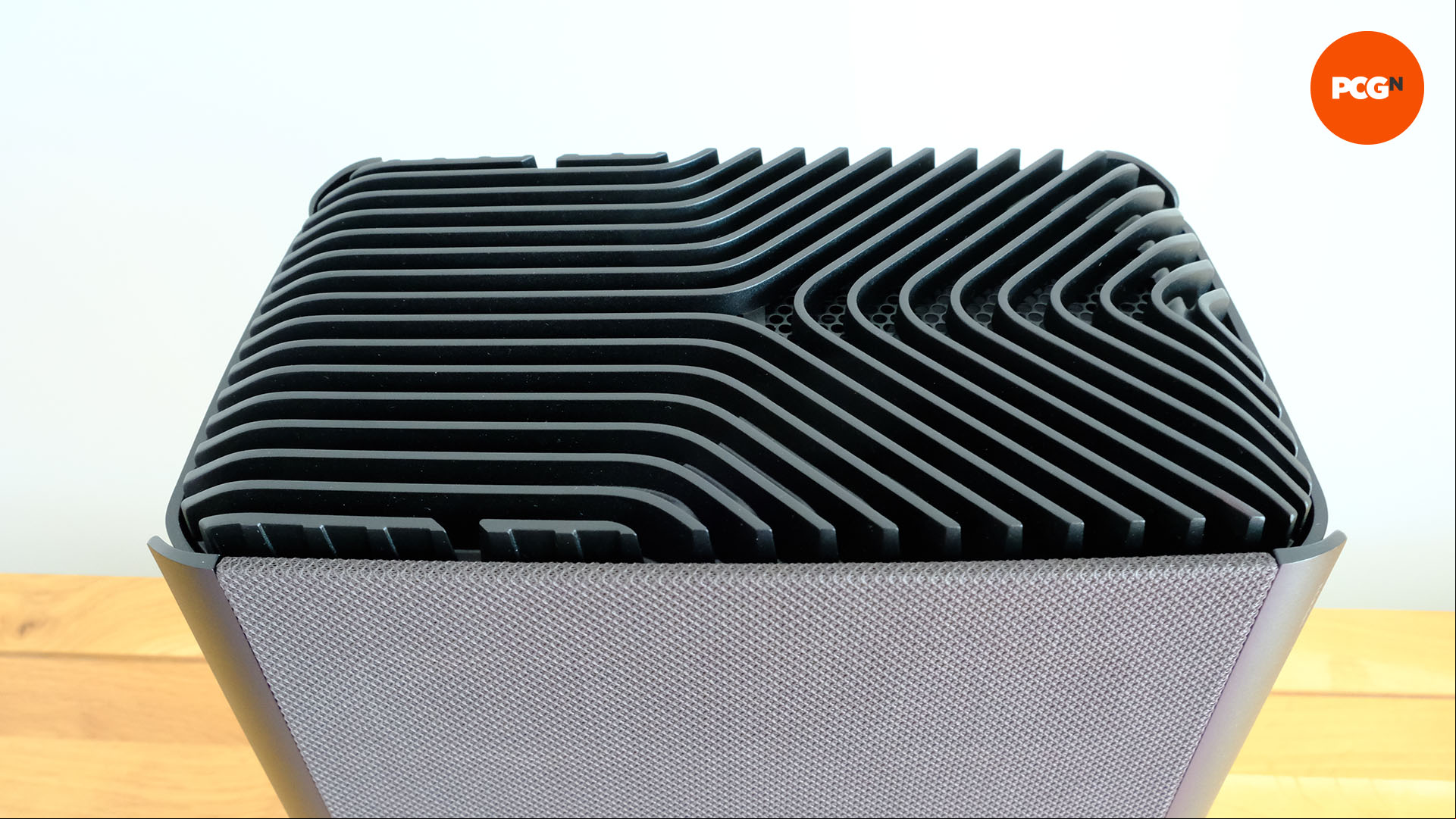 Corsair One 500 review: Top of PC showing vent pattern