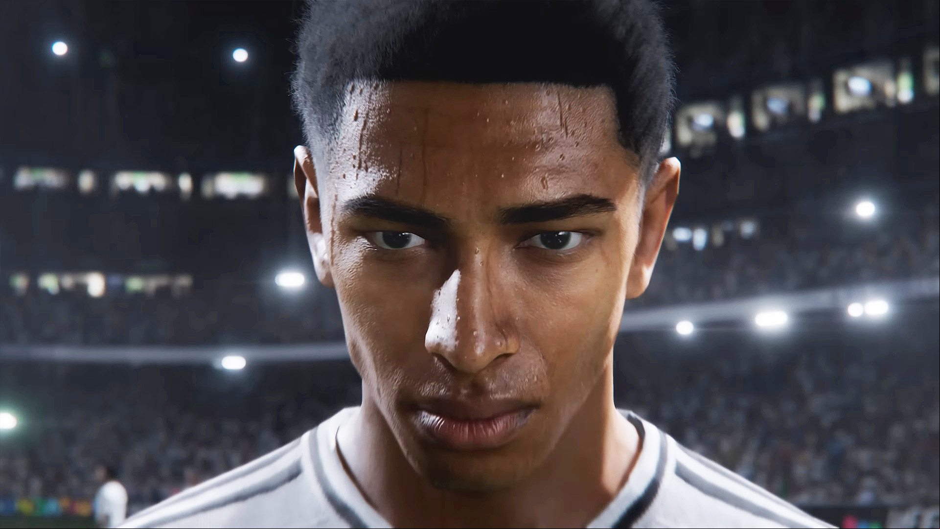 EA FC 25 release date: a close-up of Jude Bellingham in-engine