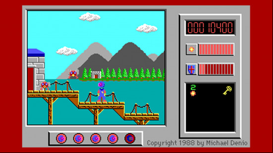 EGA graphics: Captain Comic game screenshot