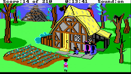 EGA graphics: King's Quest 3 game screenshot