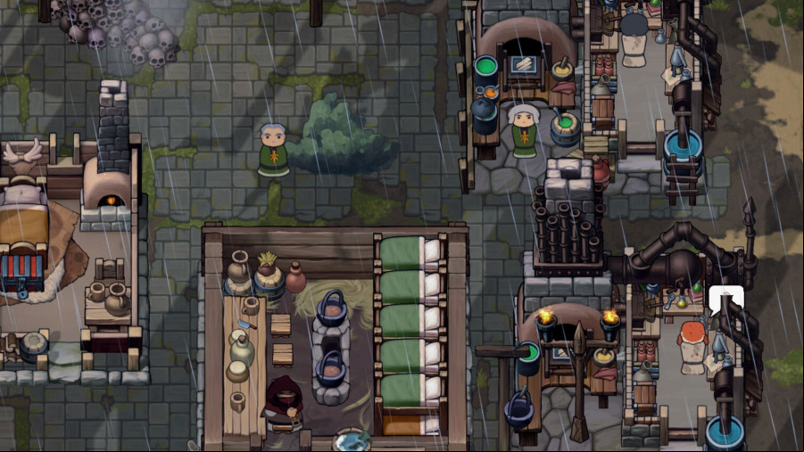 It's raining in this small settlement in Norland.