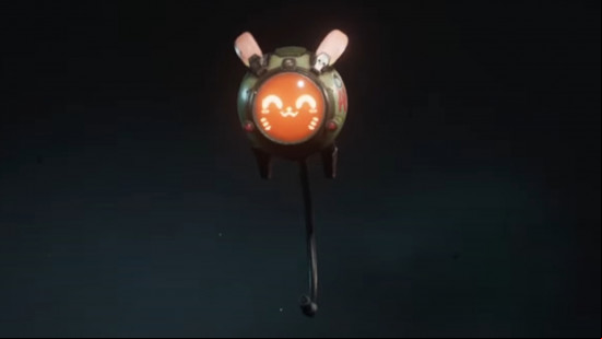 H37, one of the Once Human Deviants, a small electronic device with a smiling face.