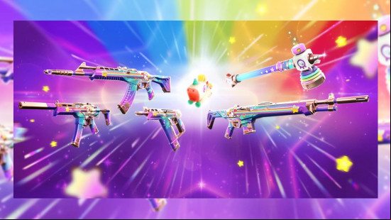 The colorful unicorn-themed Wonderstallion set of Valorant skins.