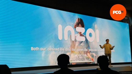InZOI preview: An image of Hyungun Kim at the Krafton Gamescom showcase.