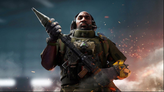 Delta Force Hawk Ops operators: Shepherd holding an RPG