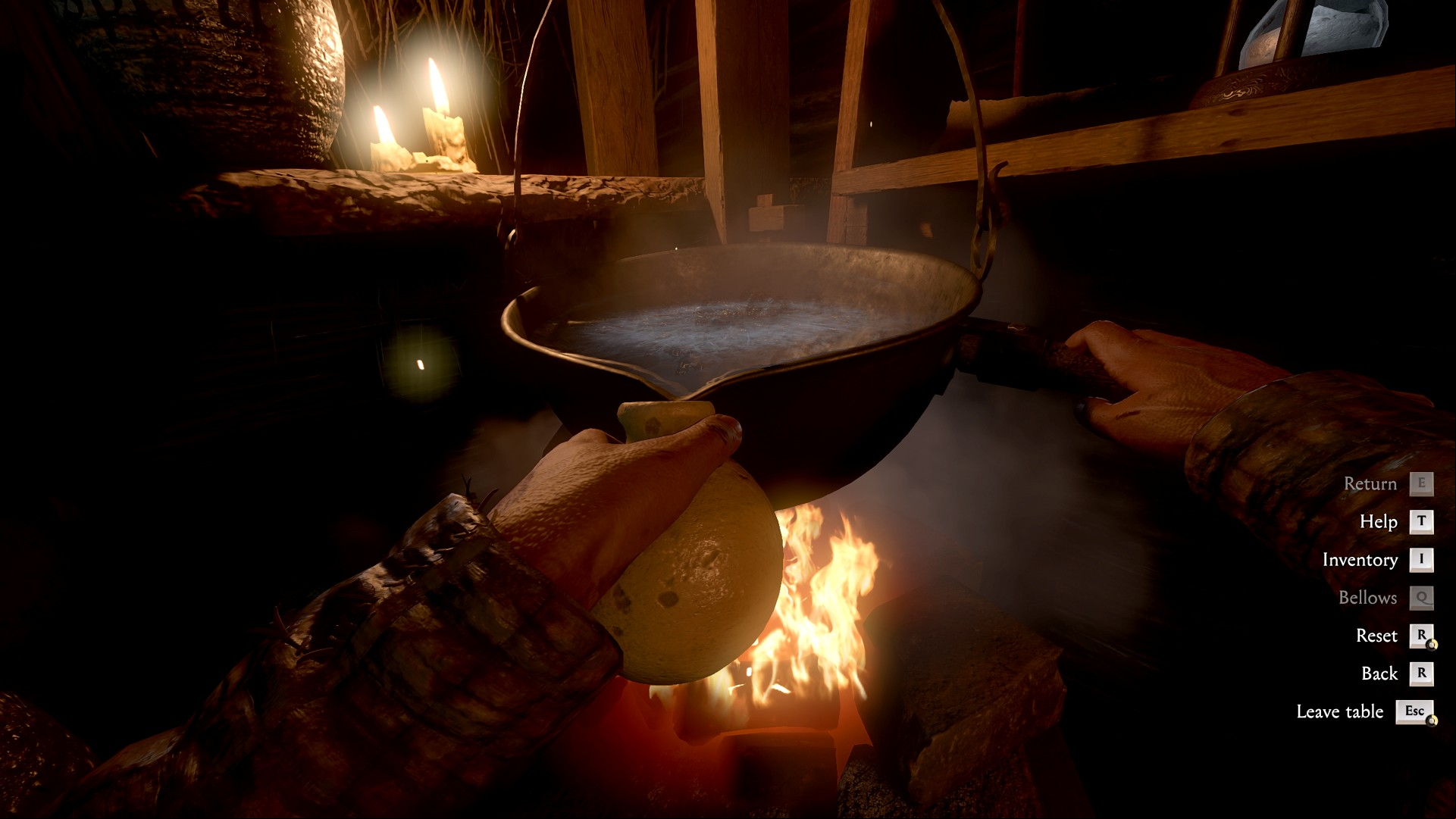 Kingdom Come Deliverance 2 preview: Henry preparing a potion.