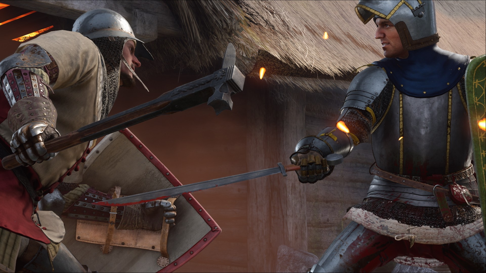 Kingdom Come Deliverance 2 preview: A fully armored Henry in combat with a solo enemy.
