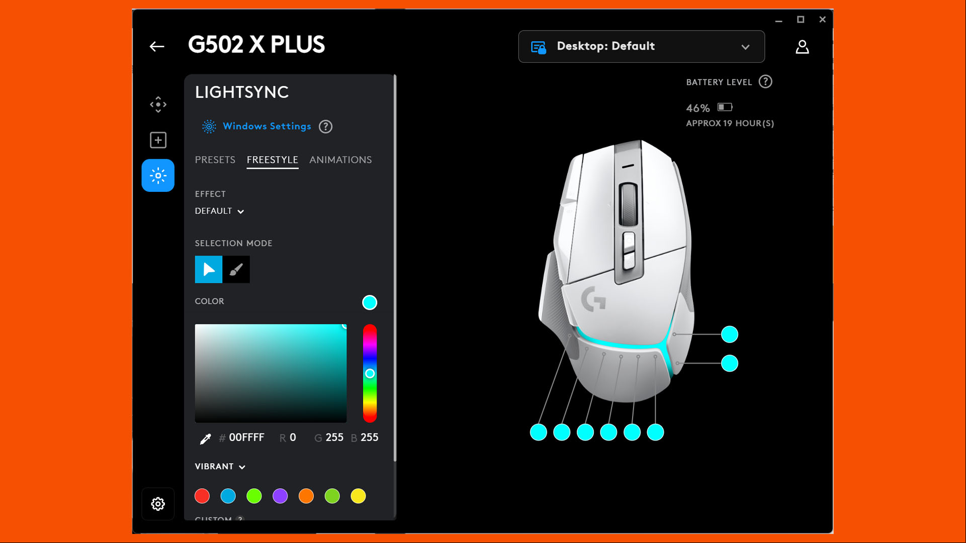 logitech g502 x plus review 14 g hub software 04