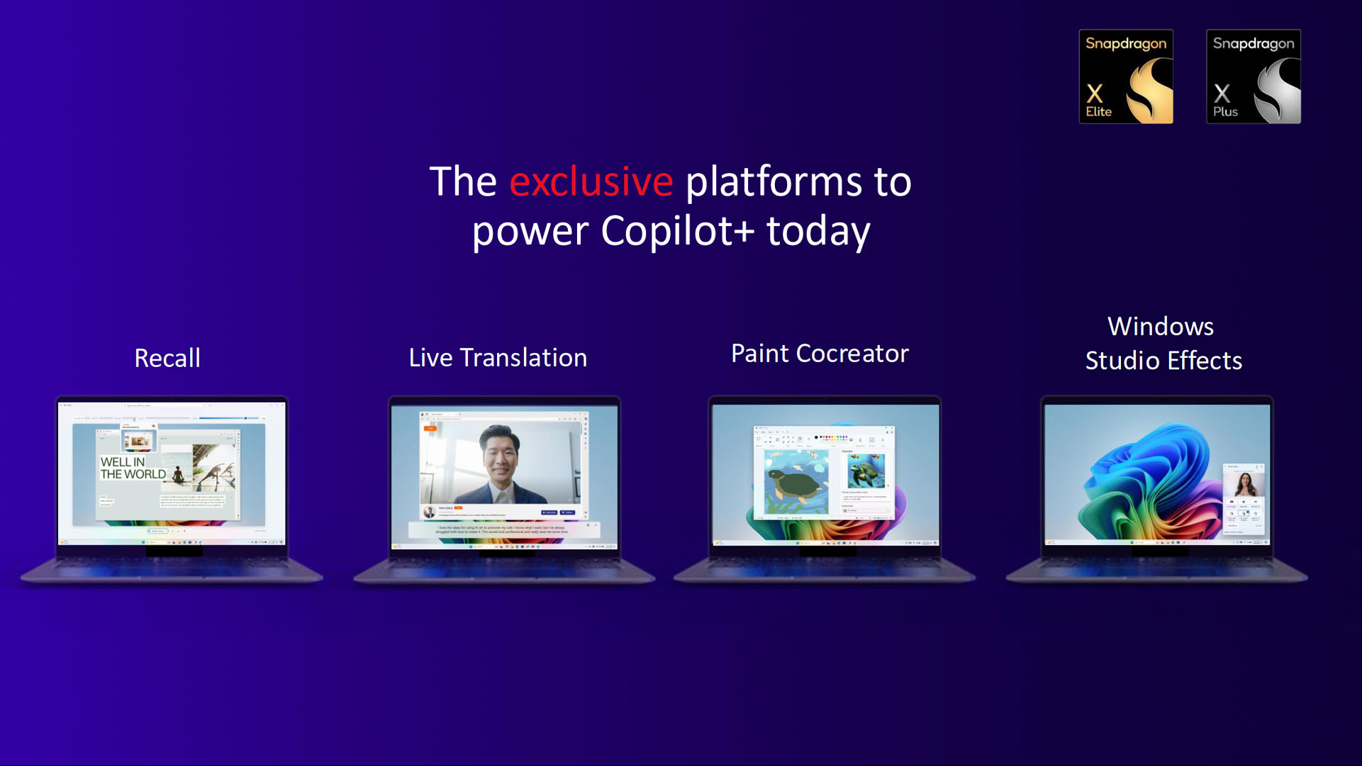 qualcomm snapdragon x plus 8 core copilot