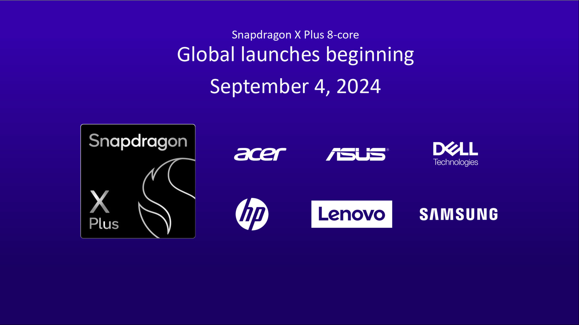 qualcomm snapdragon x plus 8 core manufacturers