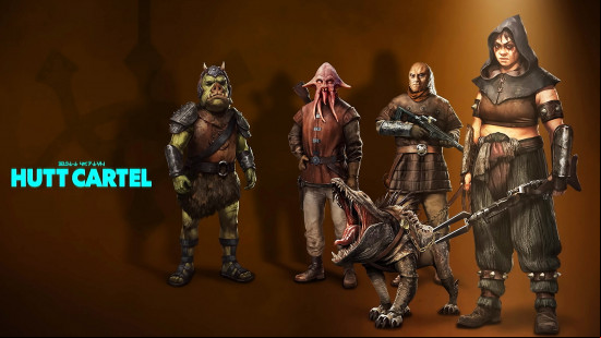 Star Wars Outlaws syndicates: the Hutts in their dirtied clothes