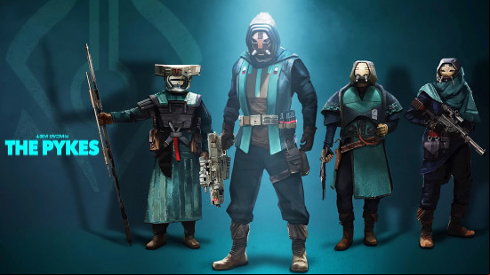 Star Wars Outlaws syndicates: the Pykes in their blue robes
