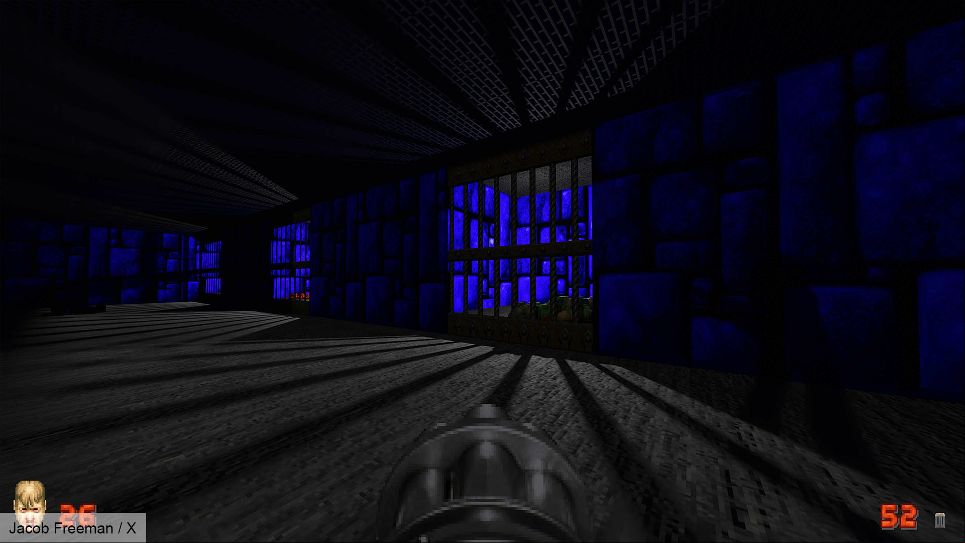 Wolfenstein 3D with Nvidia RTX path tracing in hidden Doom II level