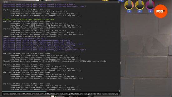How to import Deadlock crosshair: command console screen