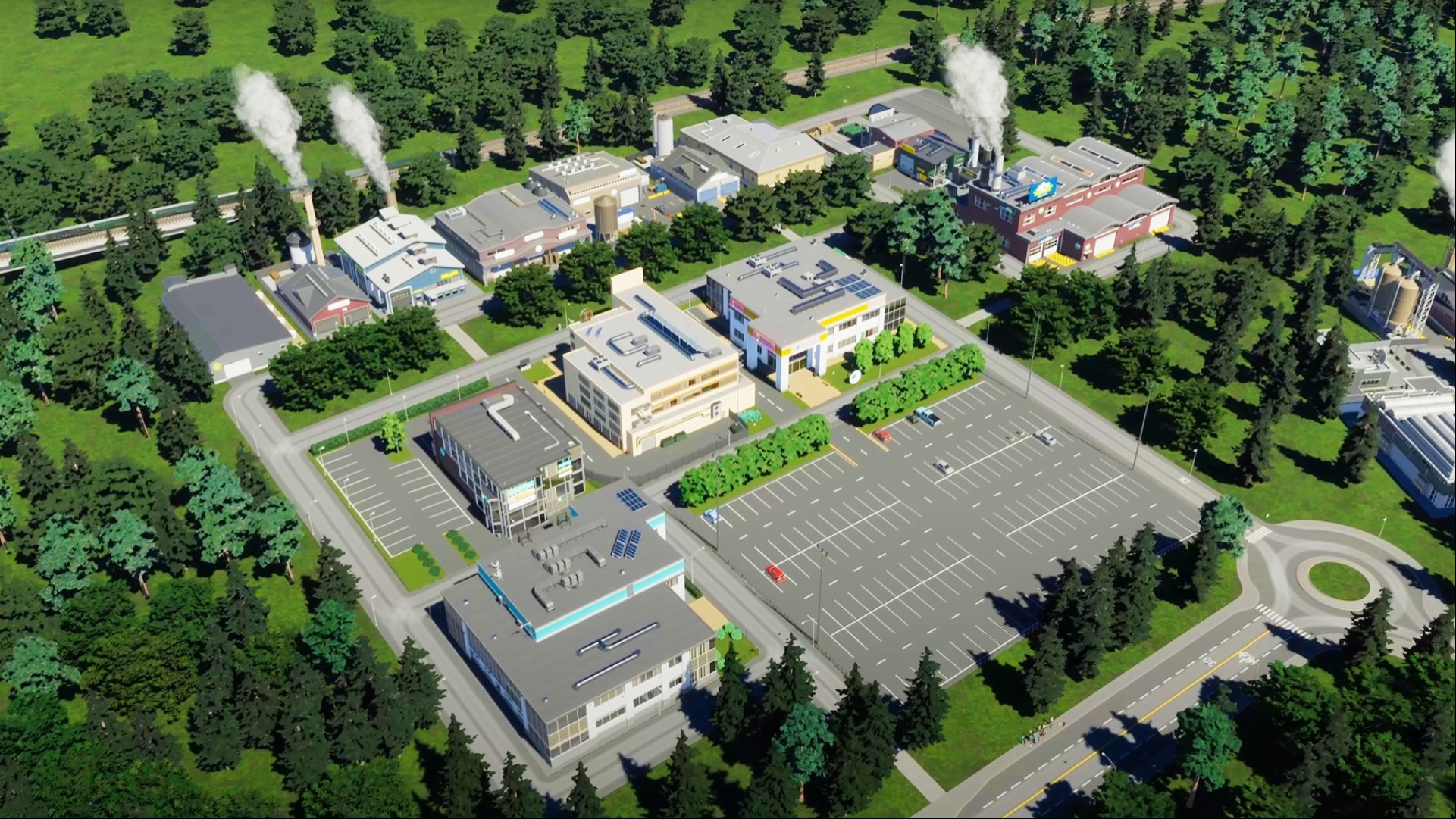 Cities Skylines 2 DLC delayed: A small building area from city-building game CS2
