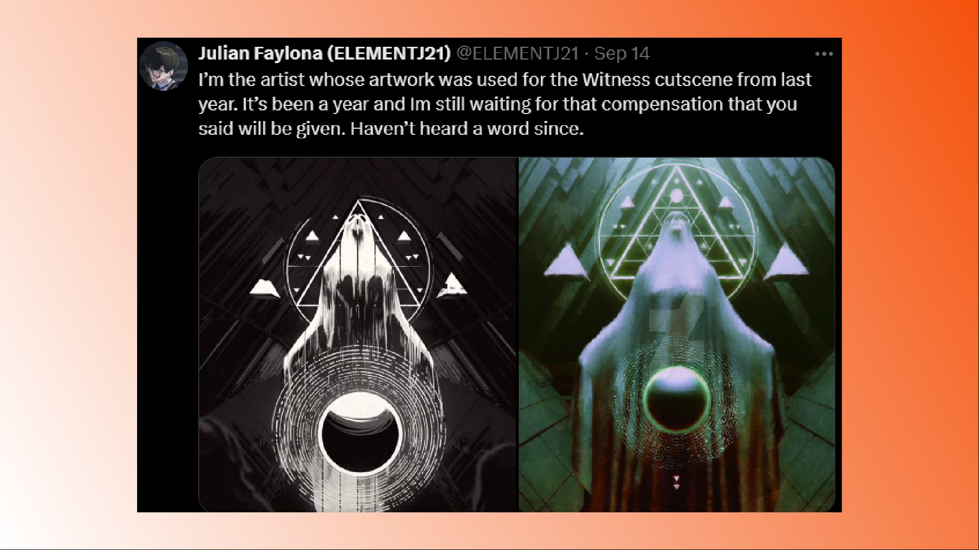 Destiny 2 Bungie lawyer: A comment from an artist about their work in Bungie FPS game Destiny 2