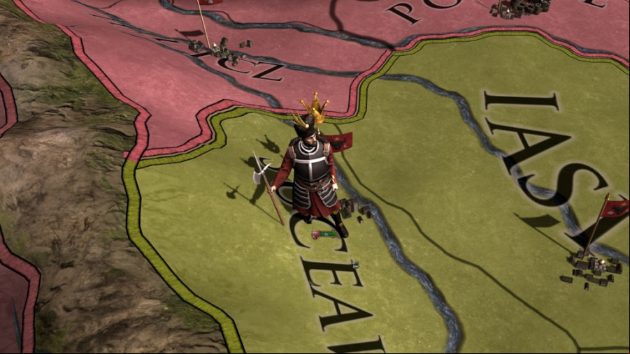 Europa Universalis 5 details: A soldier standing on a map in Paradox grand strategy game Europa Universalis 4