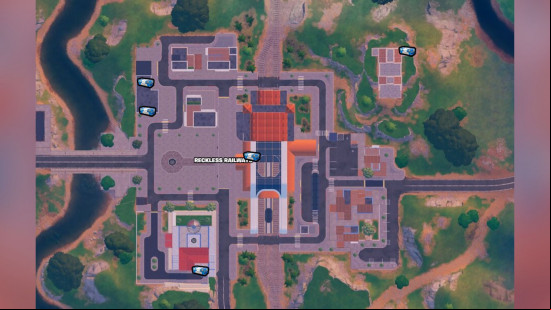 Avengers Chests in Fortnite Reckless Railways 