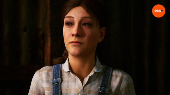 The Casting of Frank Stone cast actors list: Linda in dungarees and a shirt
