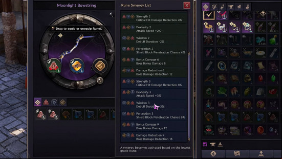 Throne and Liberty Runes synergies: the synergy list