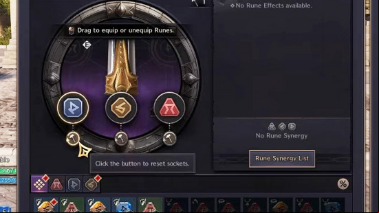 Throne and Liberty Runes unlock sockets: rerolling sockets