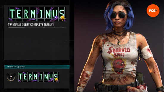Black Ops 6 Terminus easter egg main quest rewards: the Maya operator skin and Terminus calling card